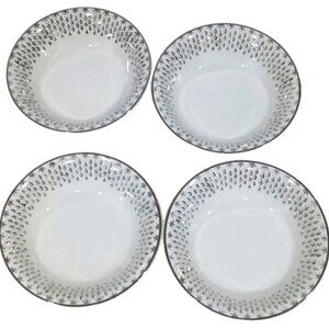 Vintage Silver Rain Set of 4 Ironstone Dishes Washington Pottery Hanley England